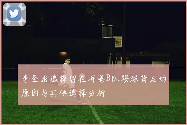 李圣龙选择留在海港B队踢球背后的原因与其他选择分析